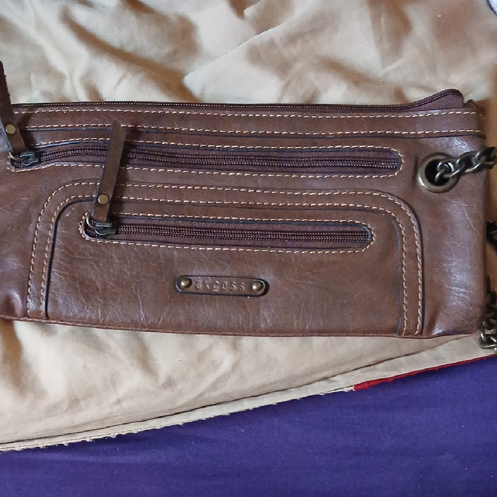 Guess Brown Leather Men's Bag